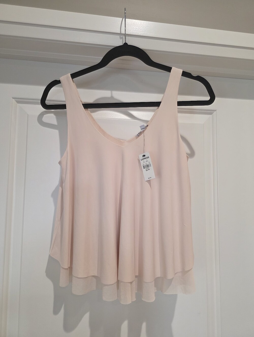 Express Light Pink Layered V-Neck Camisole